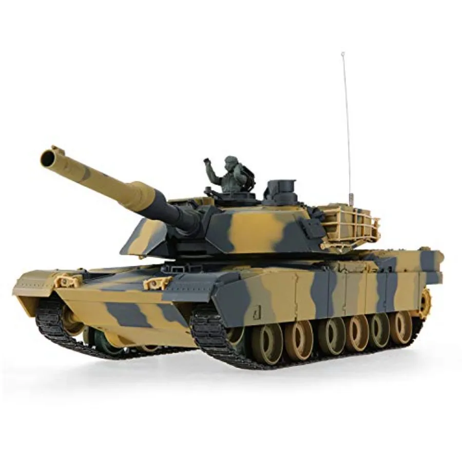 アブラムス M1A2 アメリカ戦車 RC エアソフト パンツァー 1/24スケールモデル 2.4Ghzリモコン 軍用車両 戦闘用