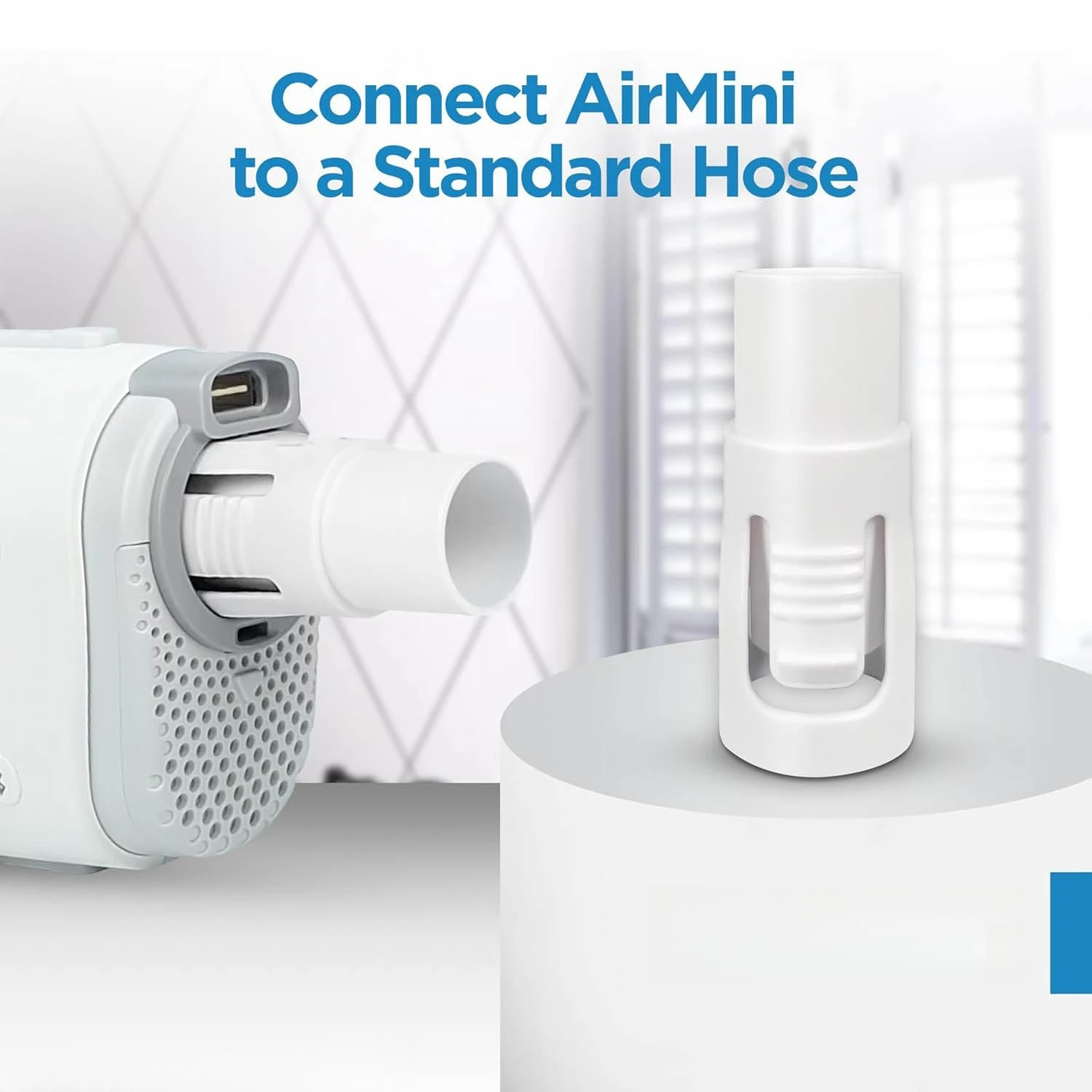 Adaptador de Mangueira AirMini – Conector de Tubulação CPAP Compatível com Dispositivo AirMini, Acessório Universal AirMini CPAP para Máscara Padrão