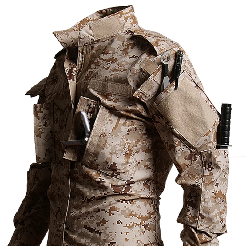 ACU Tactical Camouflage Suit Men's Outdoor Work Clothes Thin American Assault Jacket