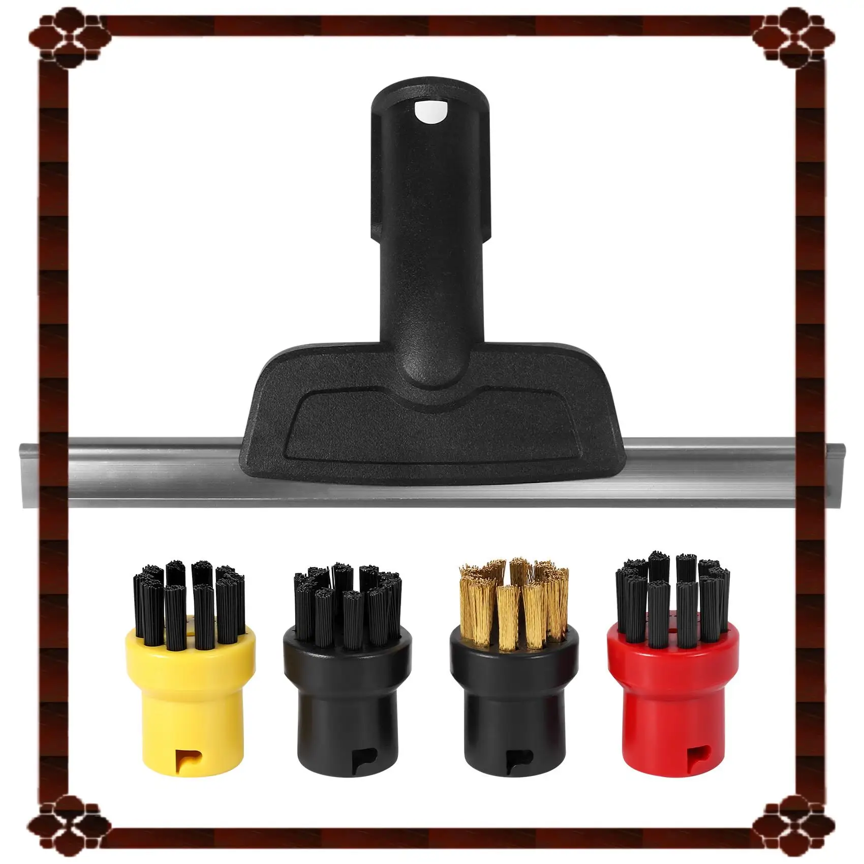 24-Hour Delivery For Karcher SC2 SC3 SC4 SC5 CTK10 CTK20 Window Nozzle Scraper Round Brush For Steam Cleaner Mirrors Moisture,Cl