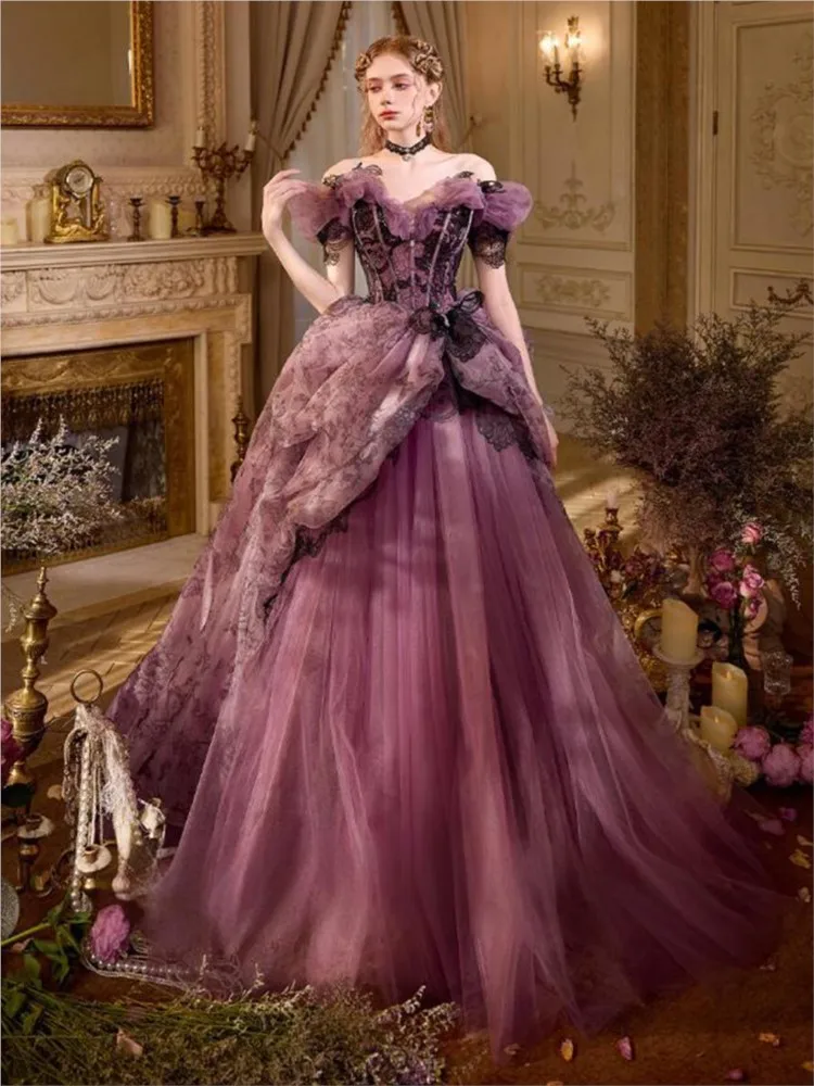 One-shoulder toasting light luxury and niche adult dress