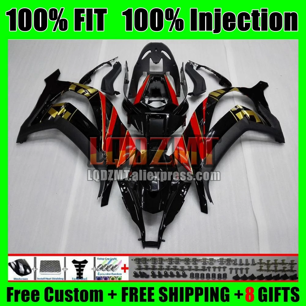 Injection For KAWASAKI NINJA ZX1000 ZX 10R 2011 Red black 2012 2013 2014 2015 61No.3 ZX-10R ZX10R 11 12 13 14 15 OEM Fairing