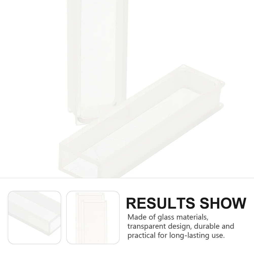 

3Pcs Glass Cuvette Colorimetric Set 10mm Optical Pathlength Clear Sample Cuvettes for Laboratory Spectrometer Glass Cuvettes