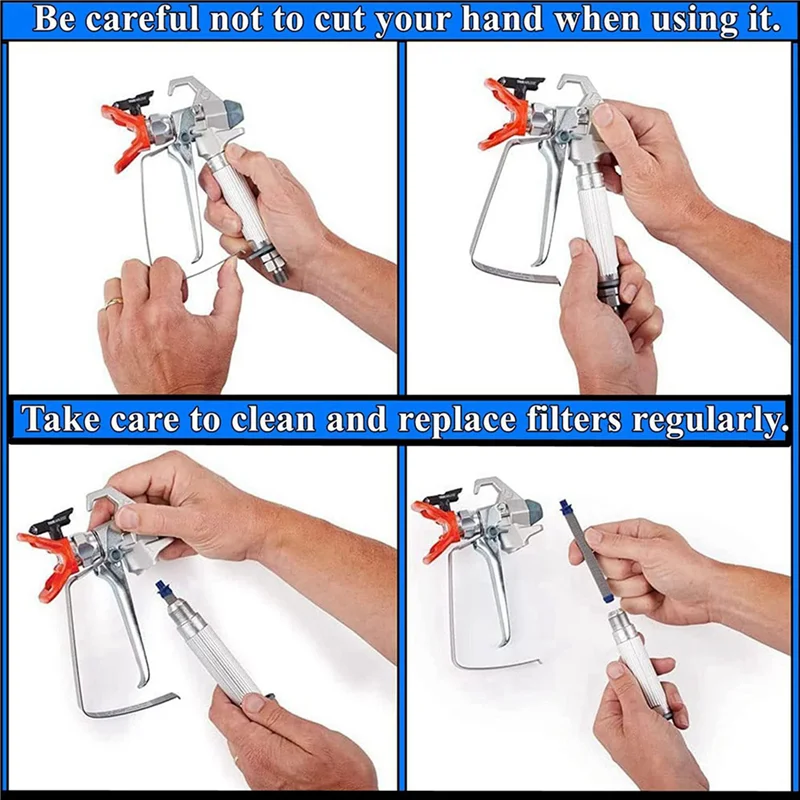 

A02F-20 Pack Airless Spray Gun Filter, 60 Mesh Airless Paint Sprayer Filter Push On Type, Compatible With Models SG2 SG3 SG
