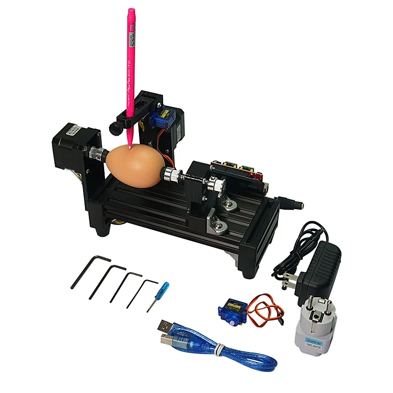 Imagem -06 - Robô de Desenho de Ovos ly Eggbot Desmontado Esferas de Máquina de Desenho Desenho de Ovo e Bola para Educação Crianças 220v 110v