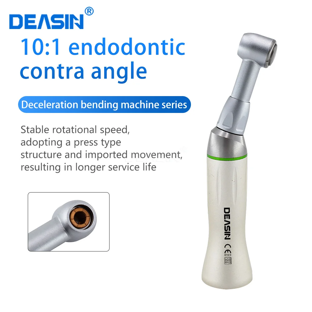 

Dental 10:1 Hand Files Contra Angle Dentist Reduction Implant Endodontic Handpiece 30 Degree Reciprocating for Endo Treatment