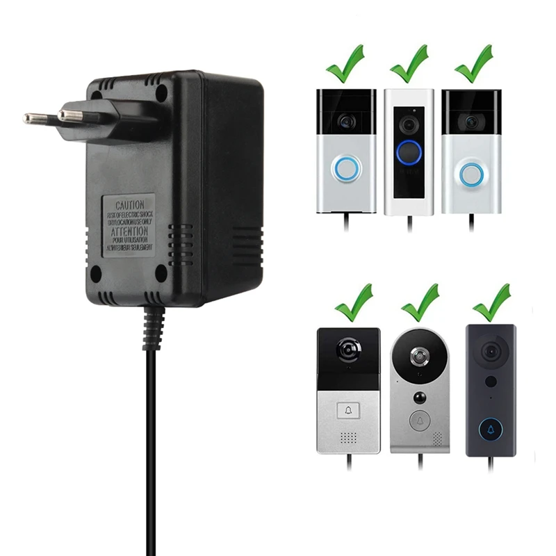 18V AC Power Adapter หม้อแปลงไฟฟ้าสําหรับ Wifi Smart Video Doorbell กล้องวิดีโอ Intercom ประตู Bell