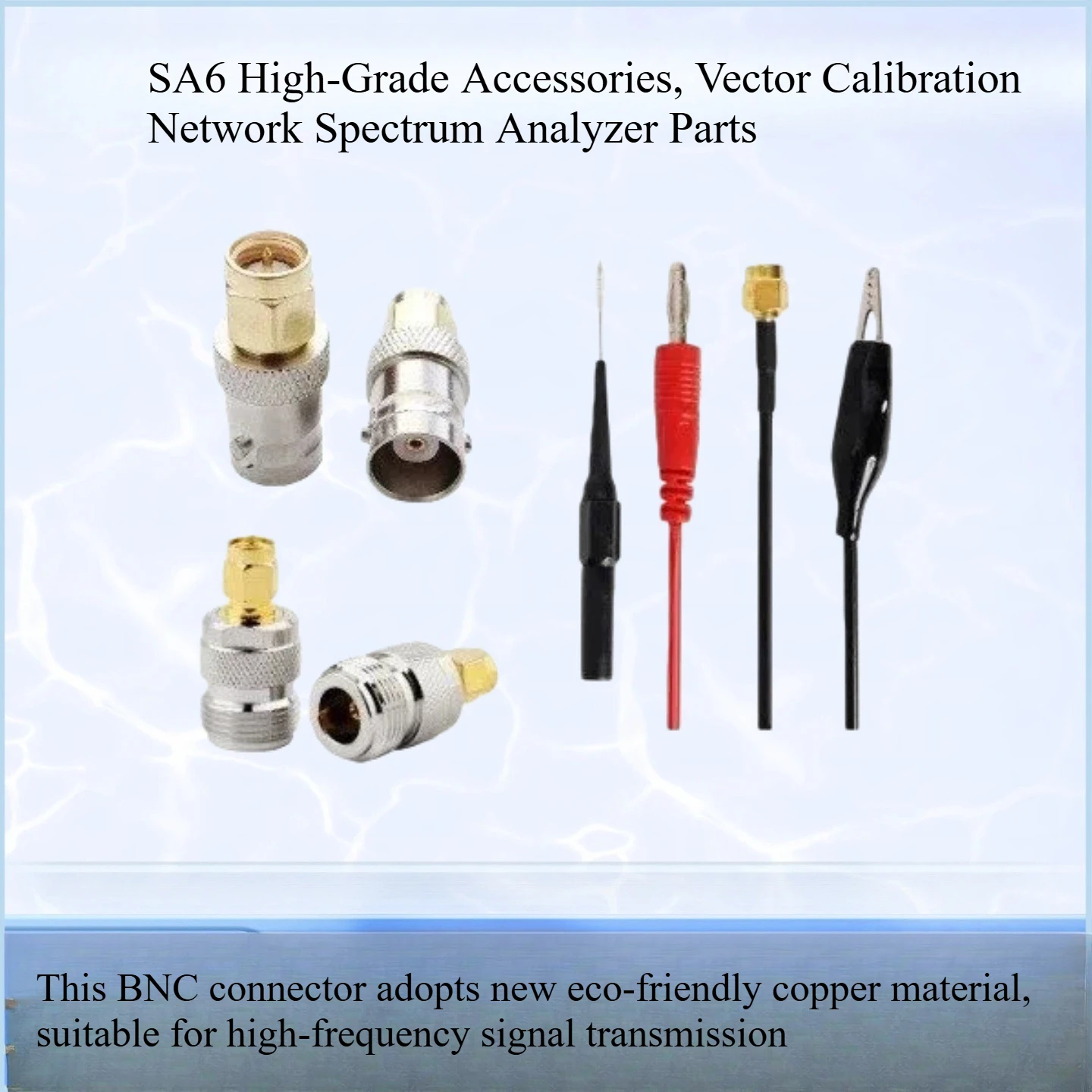 6GHz 50‑Ohm SOLT Calibration Kit, SMA Short Open Load Thru Termination for NanoVNA‑F VNA RF Test Accessory