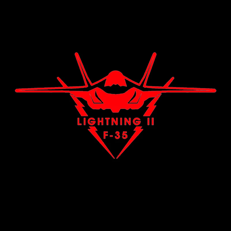 F35 Fighter Design Car Window Reflective Sticker Waterproof Car Bumper Decor Vinyl Decal