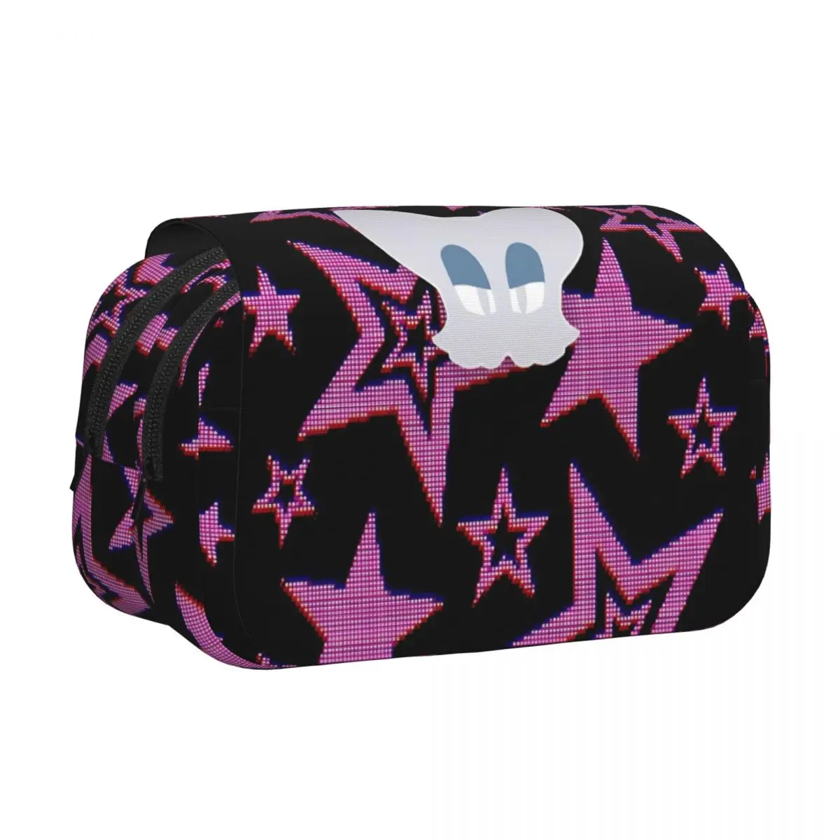 Double Clamshell Pen Case Shadow The Hedgehogs Cartoon Pencil Pouch Pen for Student Bag Office Gifts Stationery