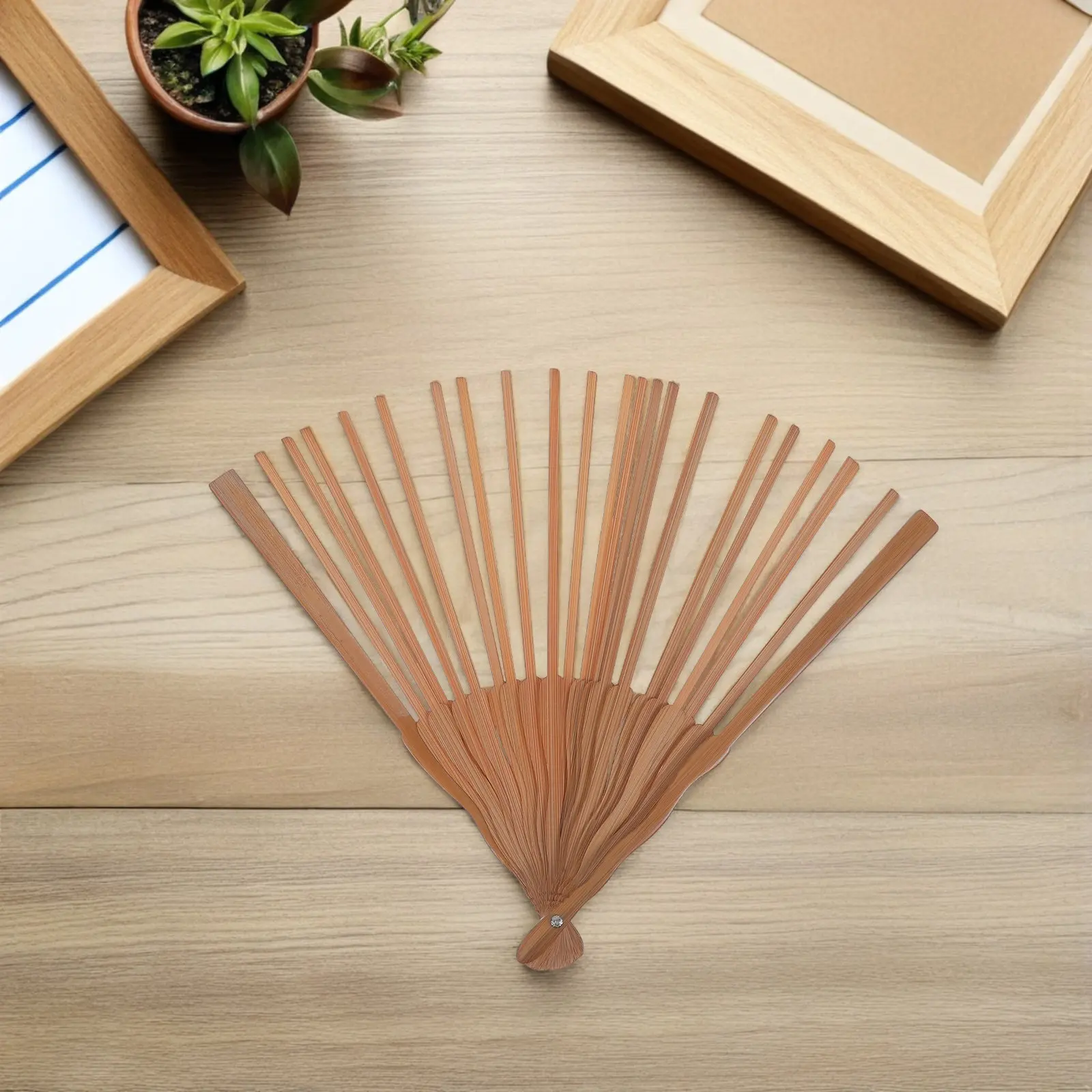 3Pcs Unfinished Wooden Folding Fan Frame DIY Supplies Japanese Inspired Hand Fan Making Material 22Cm 30 Rib Structure Portable