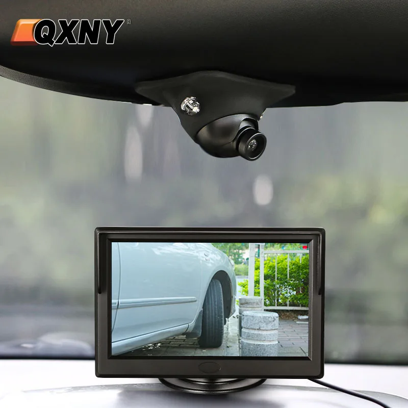 Car Front Side Rear View Parking Backup Camera Night Vision  4.3/5 Inch Monitor For Vehicle Left / Right Side Reverse Image