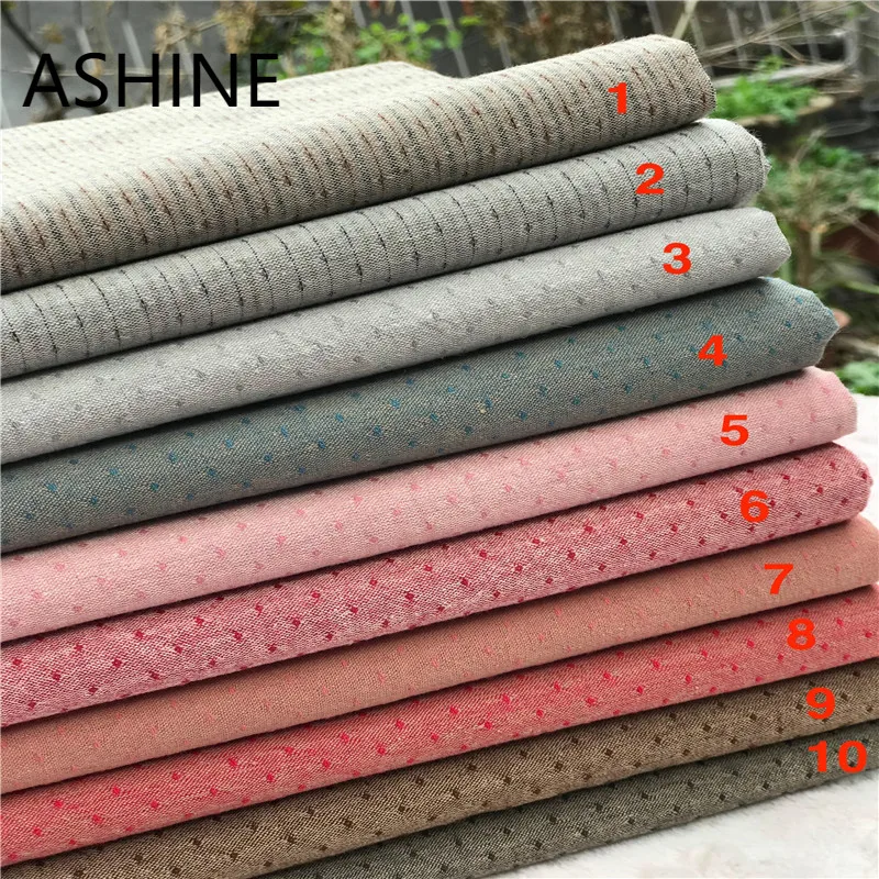 

Japanese Yarn Dyed Cotton Fabric Material for Clothes Telas Patchwork Algodon Yarn-dyed Fabric for DIY Bag Mat Doll Sewing Cloth