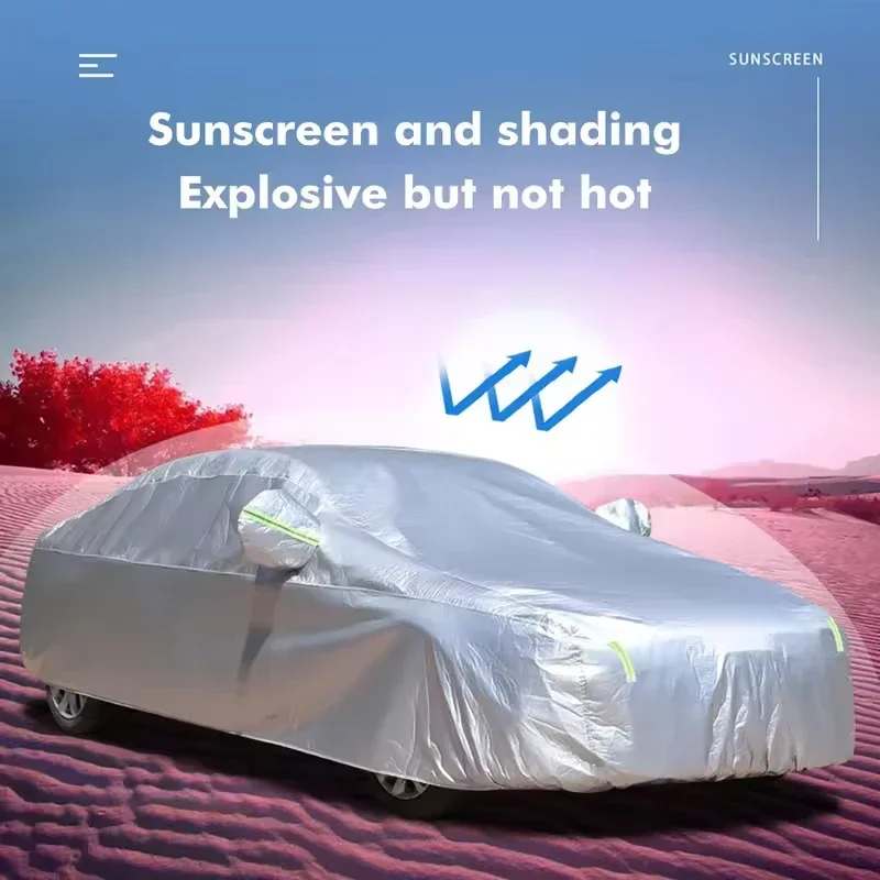 For Nissan Pathfinder Car Cover Outdoor Protection Covers Snow Sunshade Waterproof Dustproof Exterior UV Car Accessories 3
