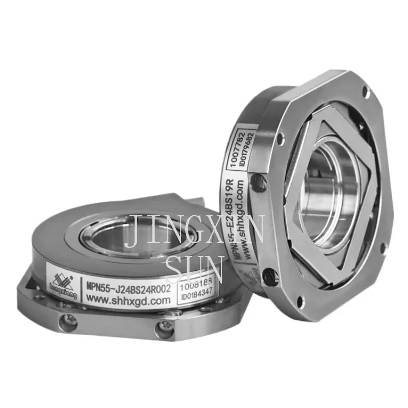 Single-turn 16bit absolute encoder rs485 accuracy 80'' IP50 MPN55 absolute rotary encoder with flange for servo motor robot