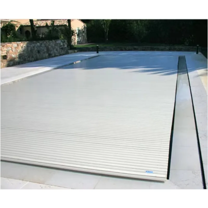 Waterproof Automated Swimming Pool Security Covers Prevent Leaves Into Backyard Pool