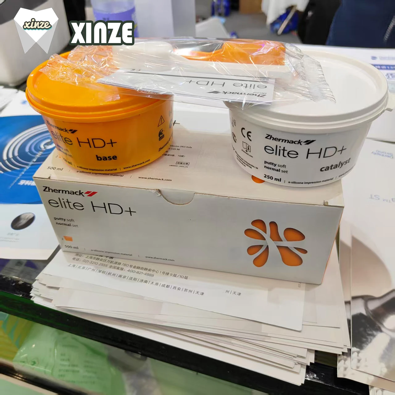 Dental Impression Material Oral Silicone Rubber HD + Silicone Rubber Heavy Body Light Body Kit Putty Soft Normal