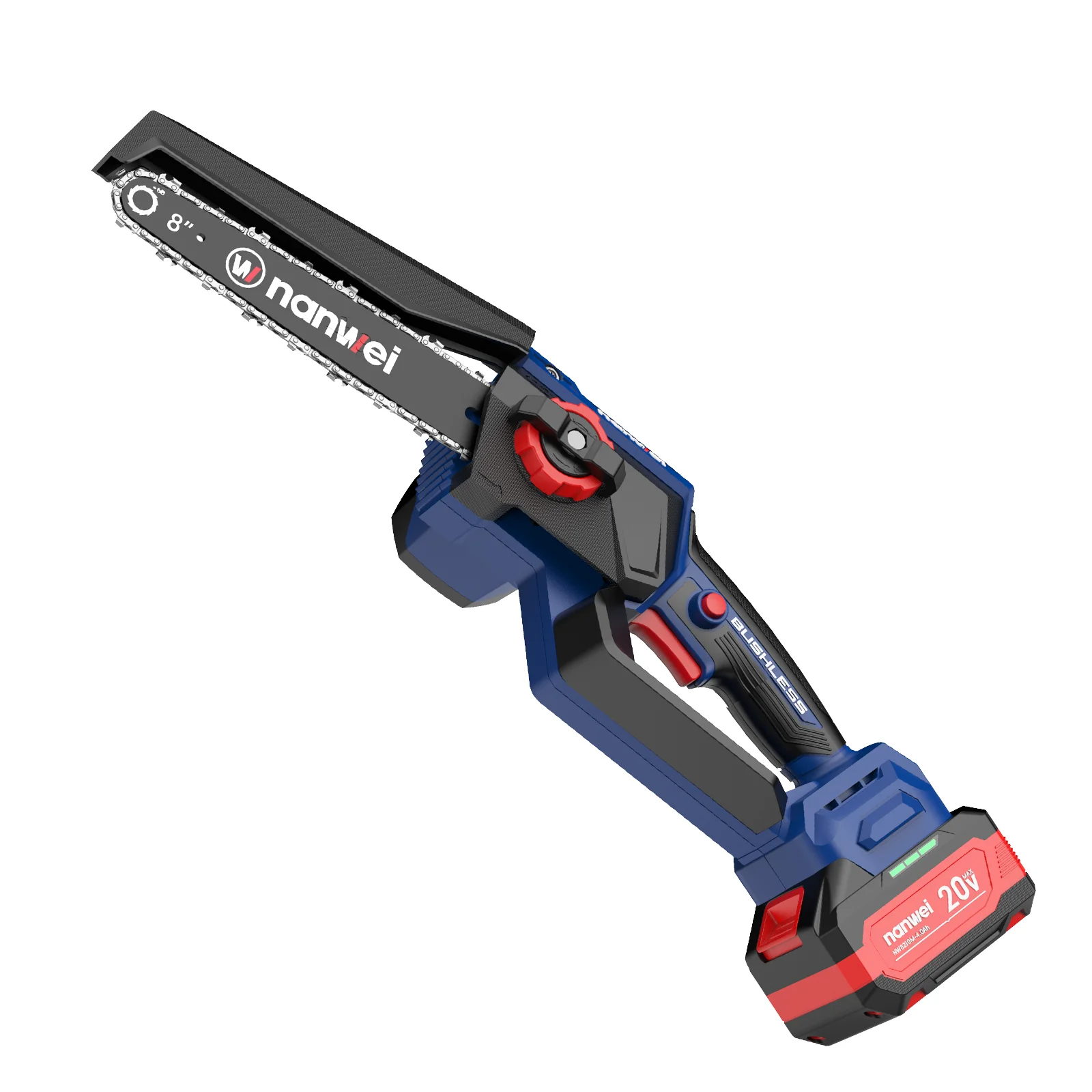 

20V Electric Chain Saw With 2*6.0AH Batteries And Fast Charger