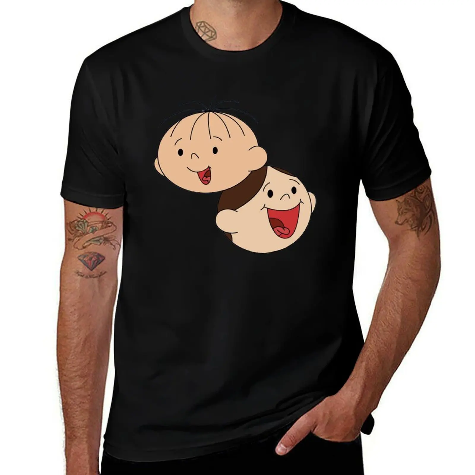 

Bolek I Lolek Faces T-Shirt cute tops blacks oversized t shirt summer top Short sleeve tee men