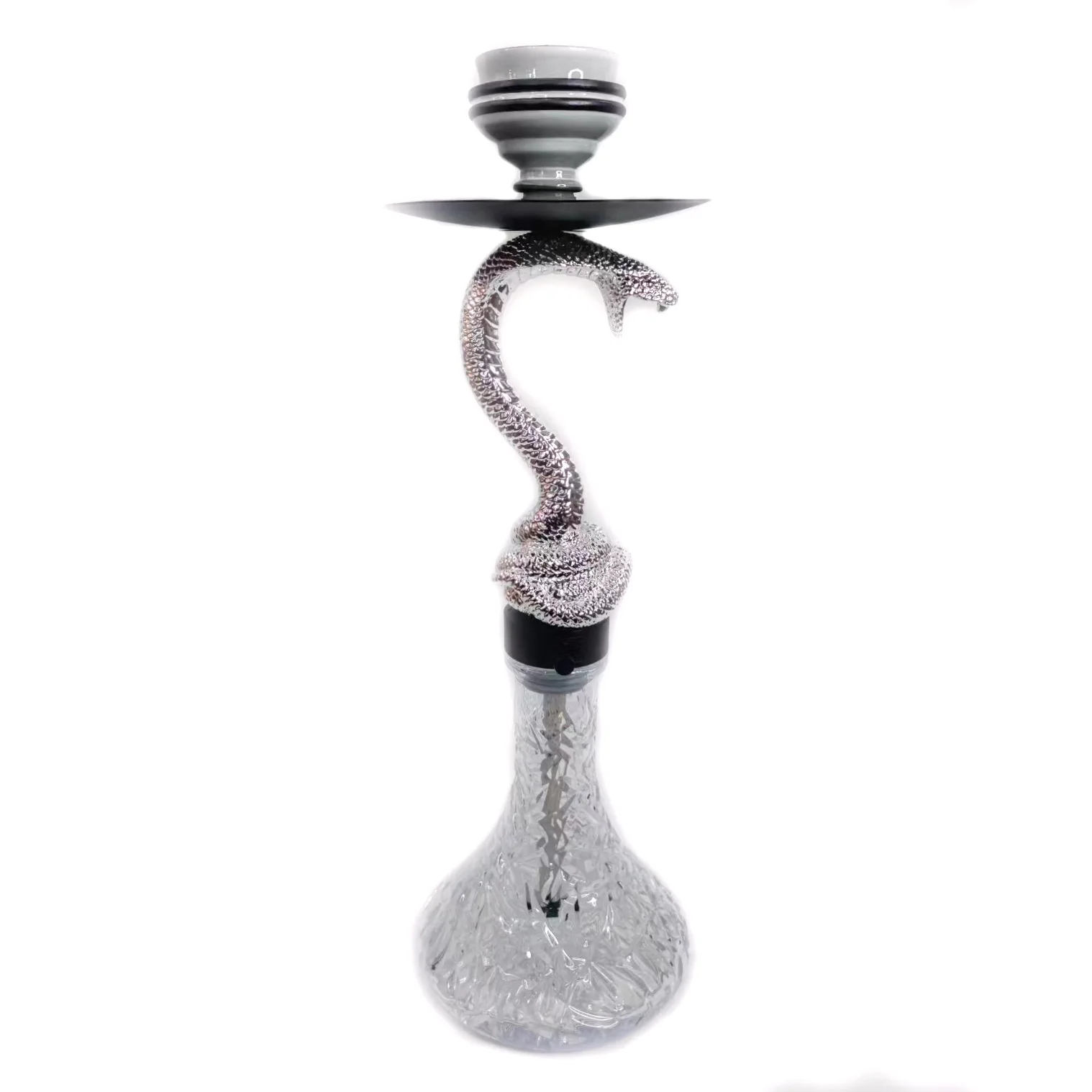 Middle east arabic shisha craft resin electroplating small curved head snake shisha hookah
