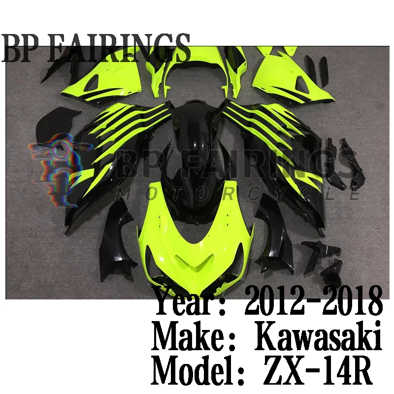 ABS Fairings Kit For Kawasaki ZX-14R ZZR1400 2012 2013 2014 2015 2016 2017 2018 2019 Bodywork Set Green Black