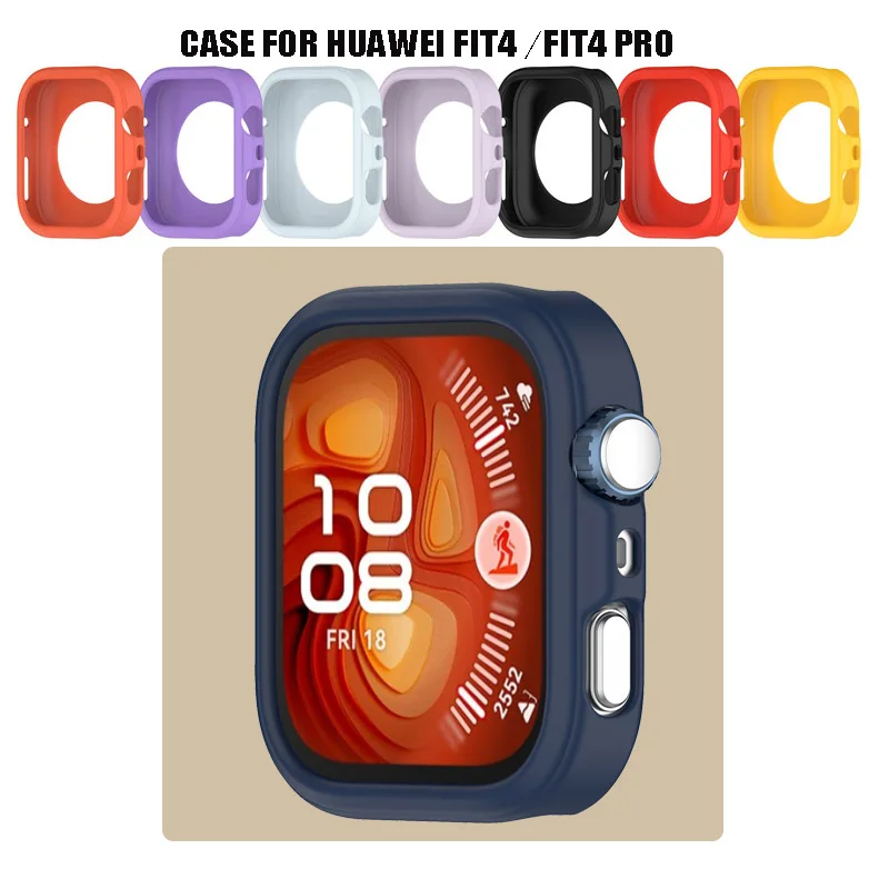 Soft Silicone Case Cover For Huawei Watch Fit 4  / Fit4 Pro Case ShockProof Bumper Shell Accessories