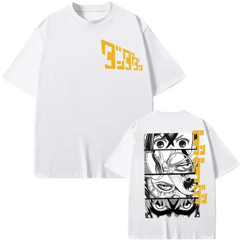 الرجال النساء الكرتون أزياء قصيرة الأكمام تي شيرت اليابانية مانغا Dandadan الجرافيك تي شيرت عالية الجودة القطن المتضخم تي شيرت #1