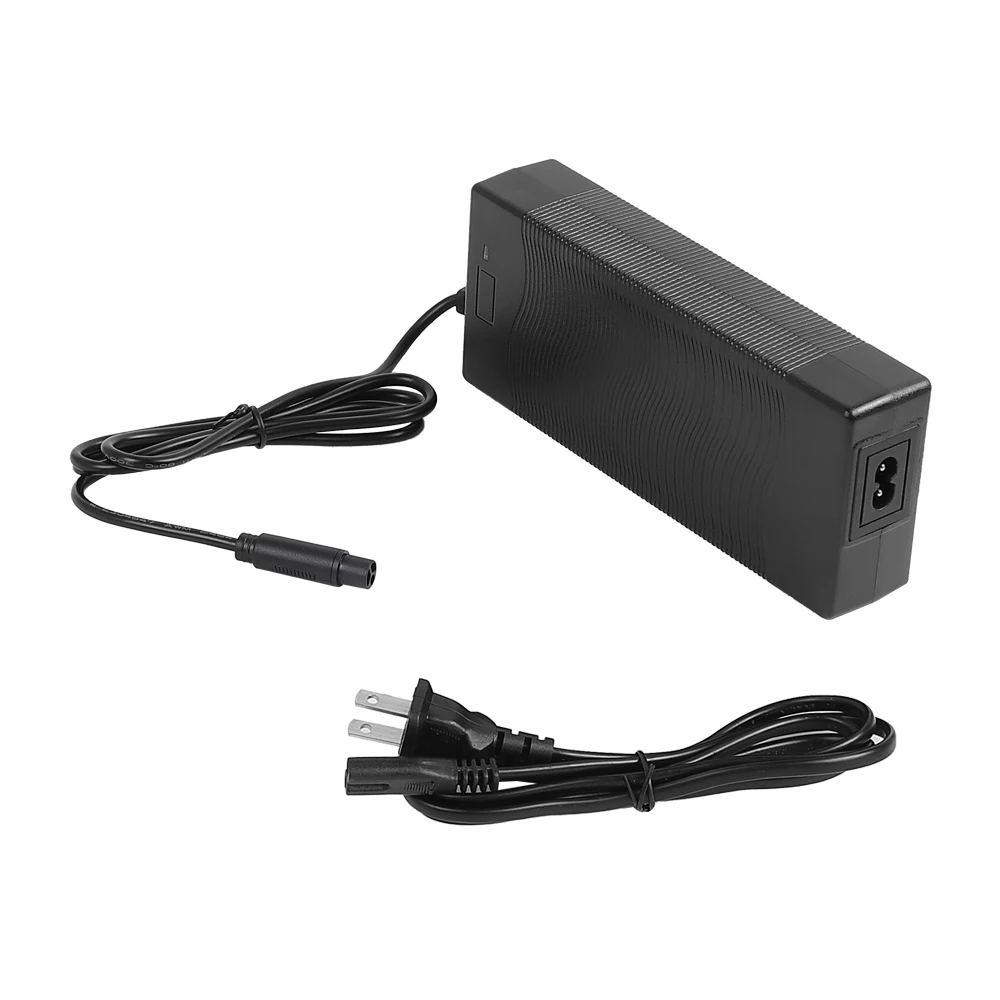 Carregador de bateria de lítio 54.6v 2a para kugoo Kukirin g2 pro db scooter elétrica conector de 3 pinos carregadores adaptadores de alimentação