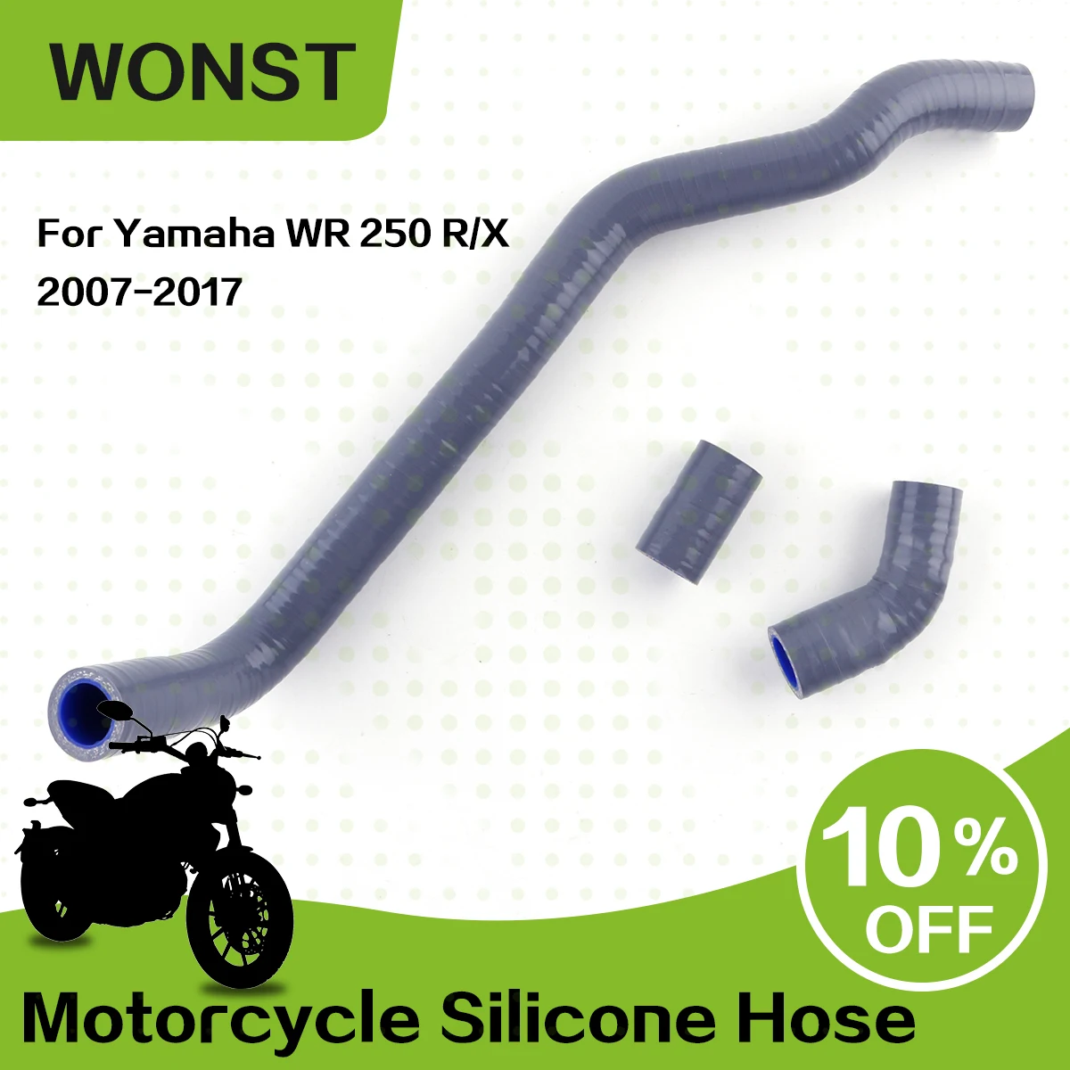 

For 2007-2017 Yamaha WR 250 R WR 250 X WR250R WR250X Silicone Radiator Coolant Hose 2008 2009 2010 2011 2012 2013 2014 2015 201