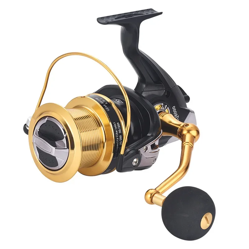 25KG Max Drag 8000/12000 Alloy Fishing Reel Aluminium Alloy Spool Metal Arm Spinning Reel 13BB Saltwater/Freshwater Fishing Reel