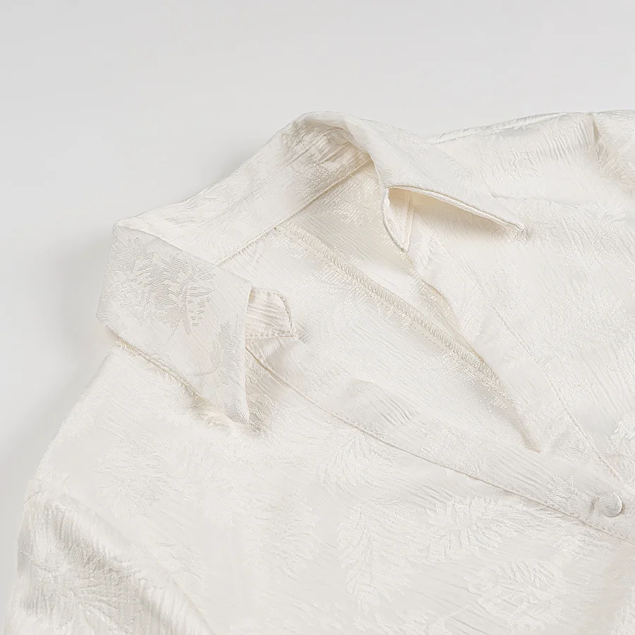 Vestido JNLEAOG con Cuello en V y Cordón Ajustable, Estilo Otoñal, Bordado Floral, Sensación de Moda, Manga Larga