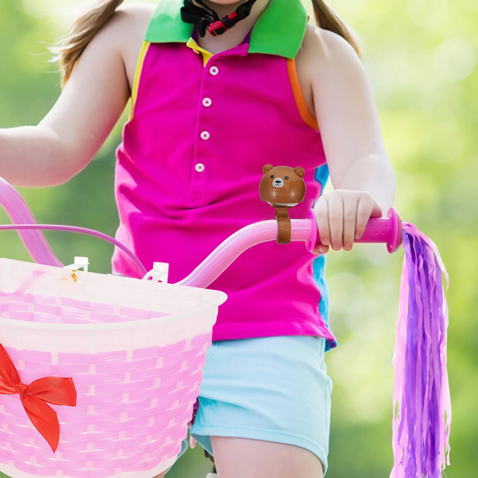 

3Pcs Kids Bike Bell Cartoon Animal Design Loud Crisp Universal Fit for Girls Boys Toddlers Bikes Accessories Bike Bell Kids