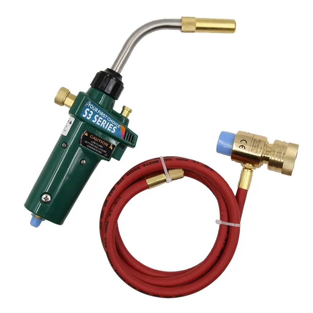 

Gas Self Ignition Turbo Torch Adjustable Flame Copper Welding Tool Plumbing HVAC Flaring Tool for Air Conditioning