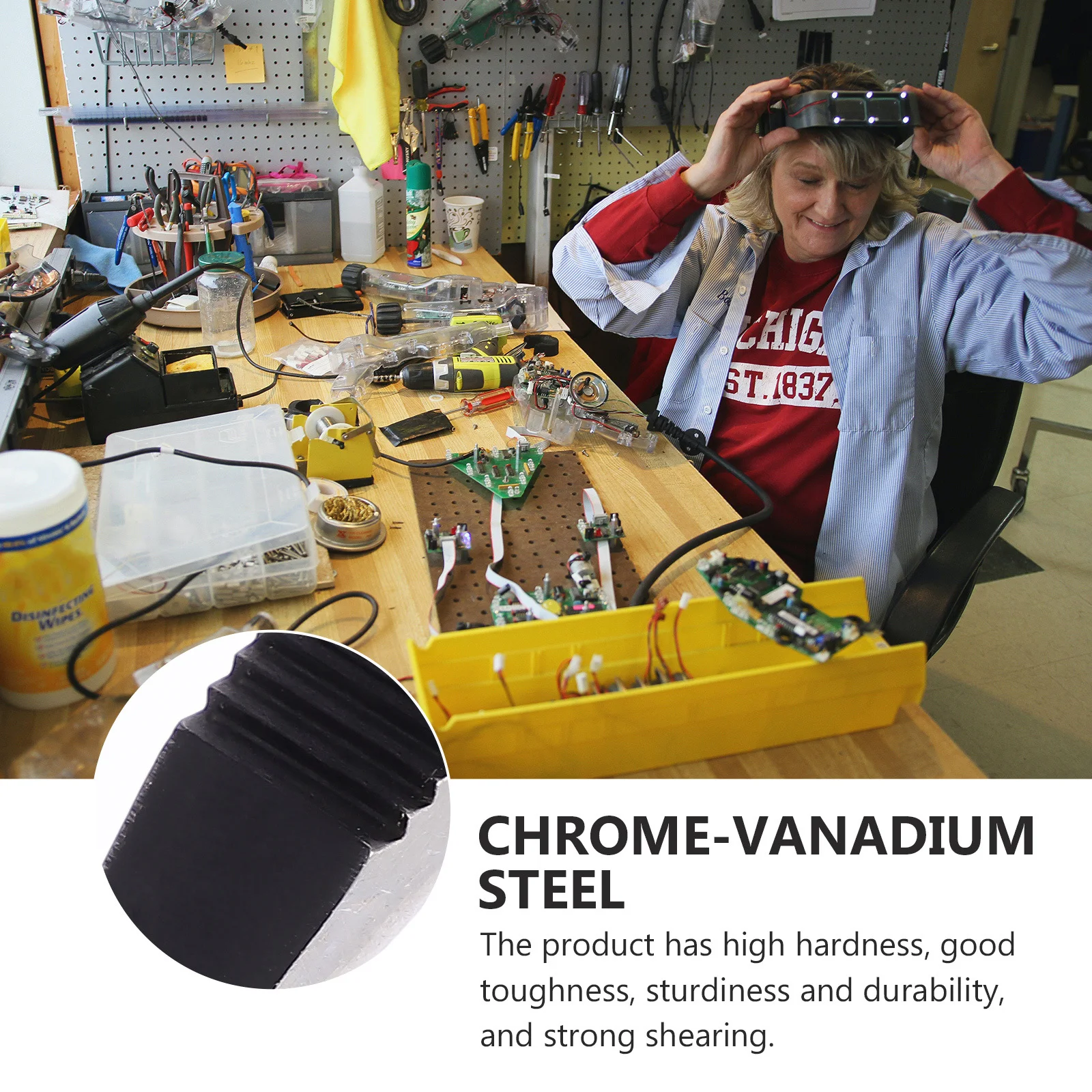 

1pc Multi-Function Wire Stripper Cutter Plier Thickened Metal Comfort Grip Durable Electrician Repair Tool For Camping Hiking