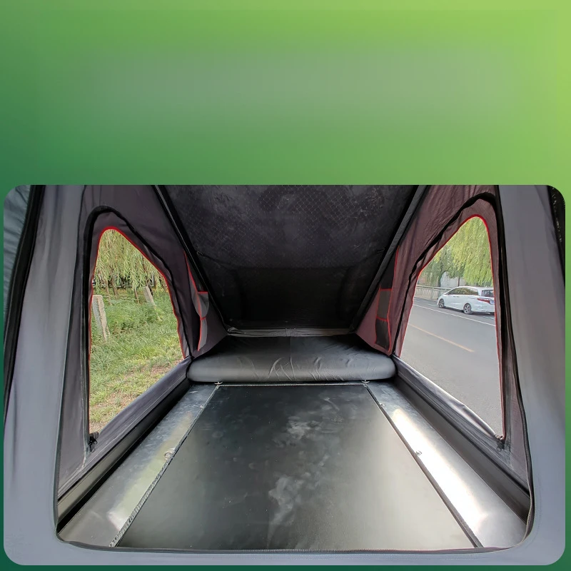 

High Quality Aluminum Alloy Roof Top Tent Waterproof Double Person Outdoor Pickup Truck Hard Roof Canopy Fixed Ca