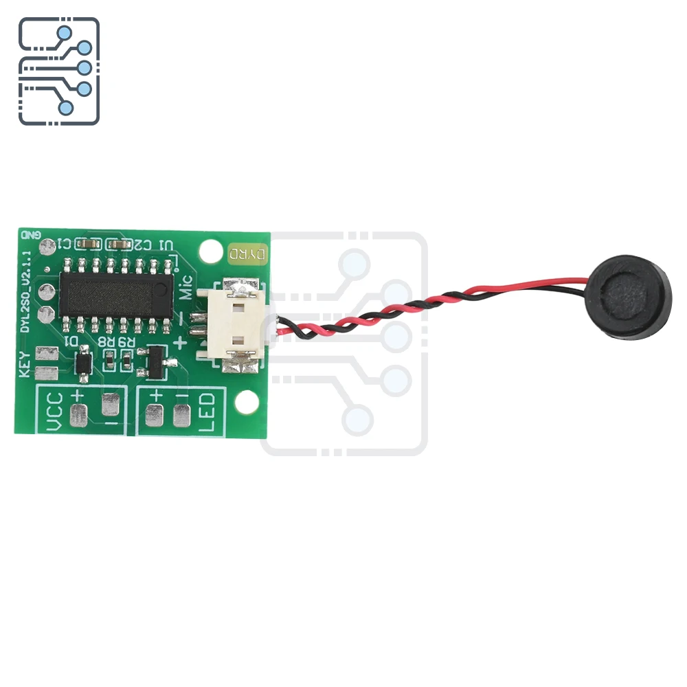 Voice switch control board Night light circuit driver board Voice-controlled delay switch 3V-5V AI offline voice control board
