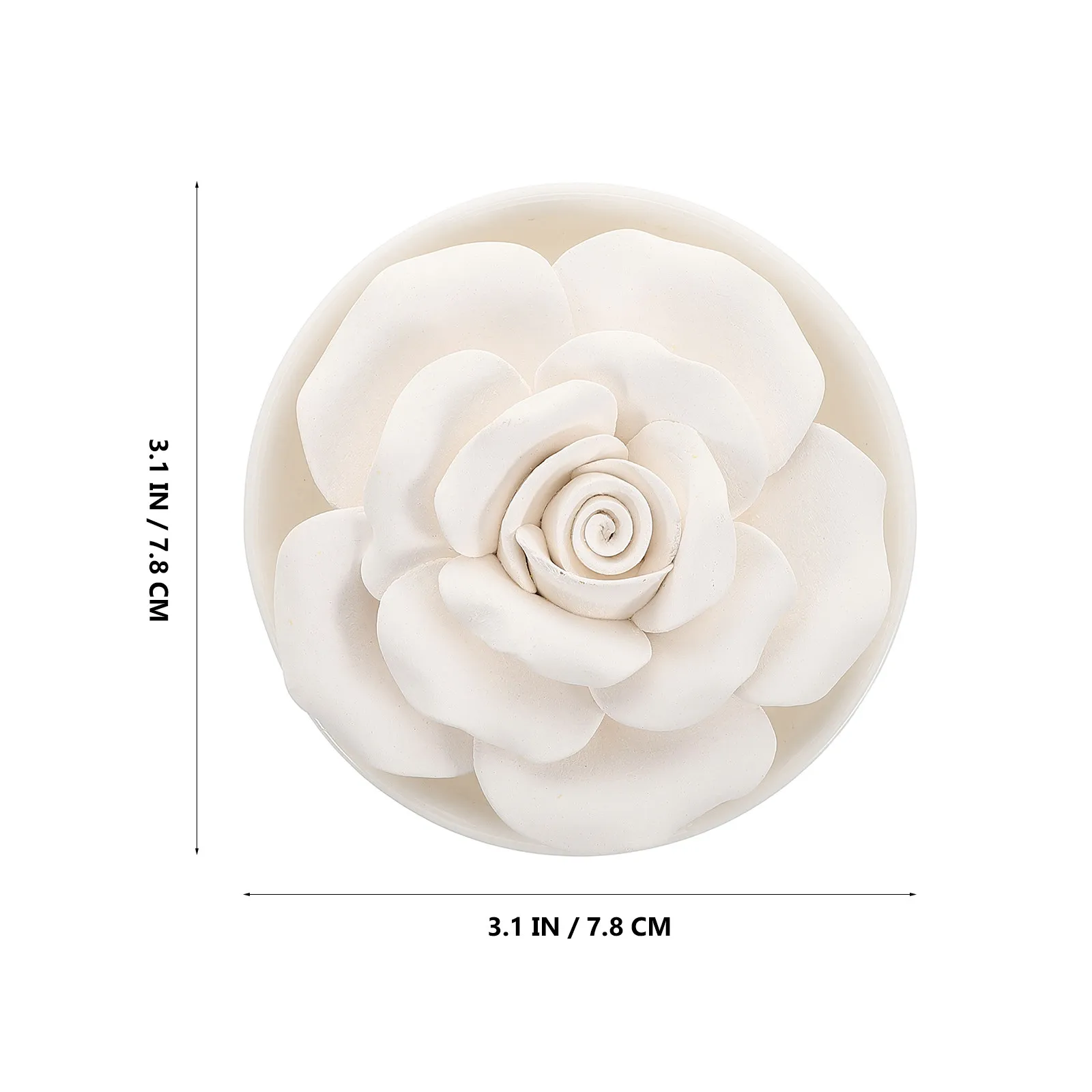Portable Essential Oil Diffuser Stone Flower Shape Aromatherapy Perfume Stone Home Desk Decor Car Bedroom Bathroom