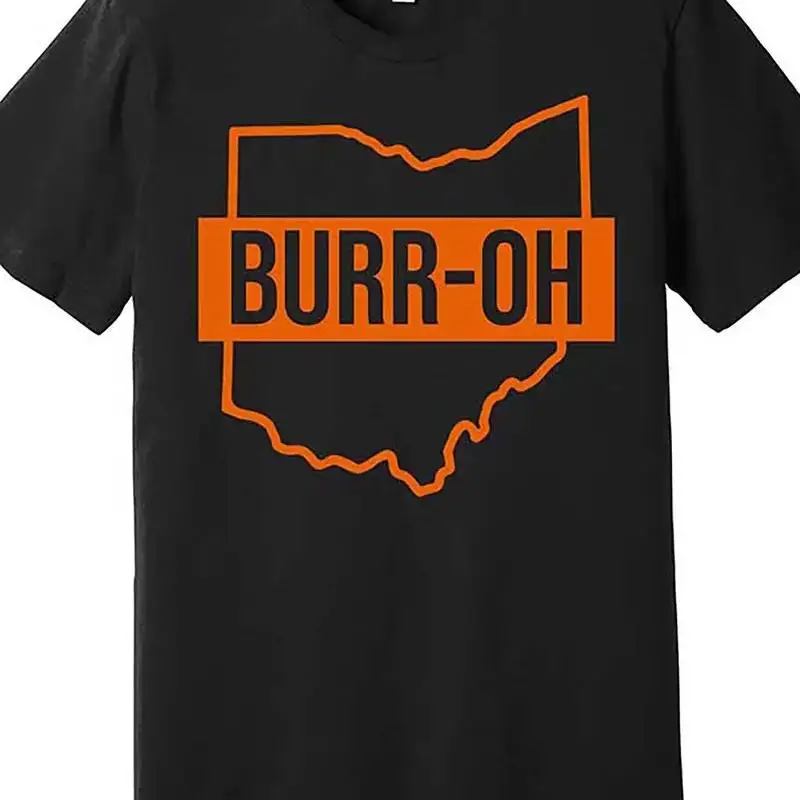 BurrOh Cincinnati Premium Men Äôs  T Shirt Black with Ohio S