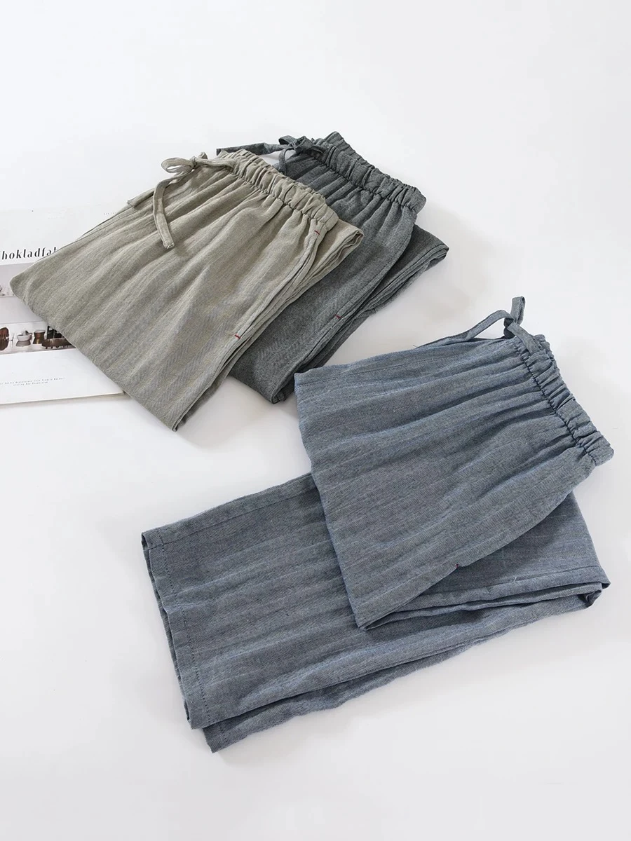 Pajama Pants Men's Pants Spring and Autum Casual Thin Home Pants Long Loose Plus Fat Plus Size Home Pants