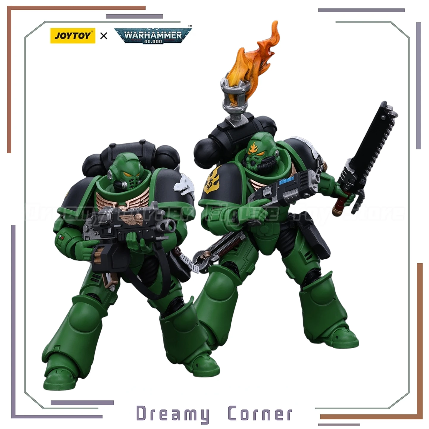 

【В наличии】JOYTOY Warhammer 40K Salamander Intercessors 2 шт. Фигурка 1/18