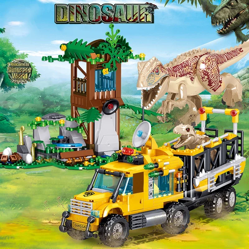 Dinosaurs Building Blocks Set,Dinosaur Park World,Dinosaur Toys for Age 8-14 Years,Birthday Gifts for Boys and Girls (546 Pcs)