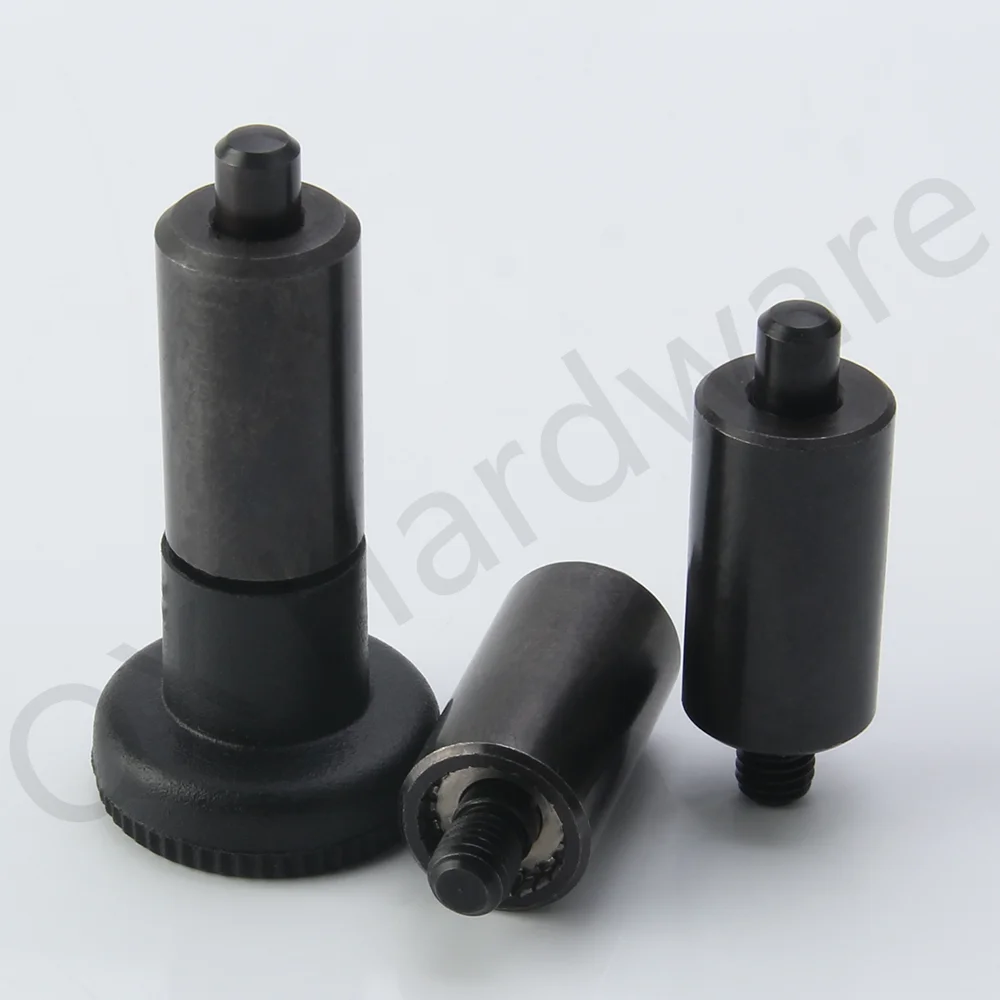 Perno di bulloni di indice in acciaio al carbonio con manopola in plastica per stantuffi di indicizzazione a molla di tipo di ripristino QX229 ad alta precisione