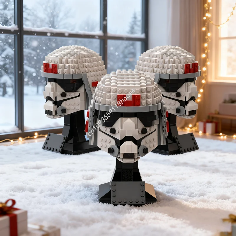 

567 шт. MOC шлемadet Imperial Ezra Star боевая модель строительные блоки DIY рождественские подарки креативный кирпич детская игрушка на день рождения