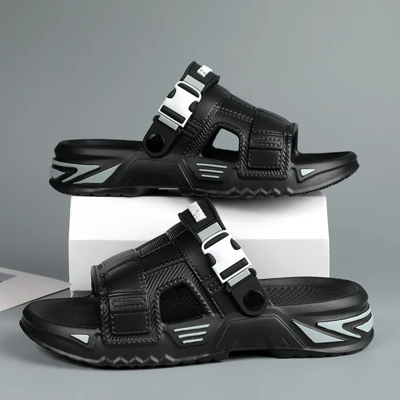 

New Men's Outdoor Sandals Slippers Beach Comfortable Soft Slides Clogs Men Casual Shoes Garden Shoes Men Beach Sandals Big Size