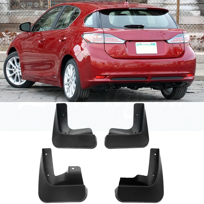 4 PCS Car Mud Flaps for Lexus CT 200H CT200H FSport F Sport 2011~2017 Mudguard Splash Guards Fender Mudflaps Auto Accessories