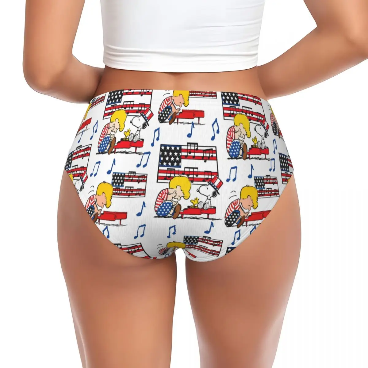 カスタム女性ピーナッツ S-Snoopyes 漫画パンティー下着女性通気性マンガブリーフパンツ