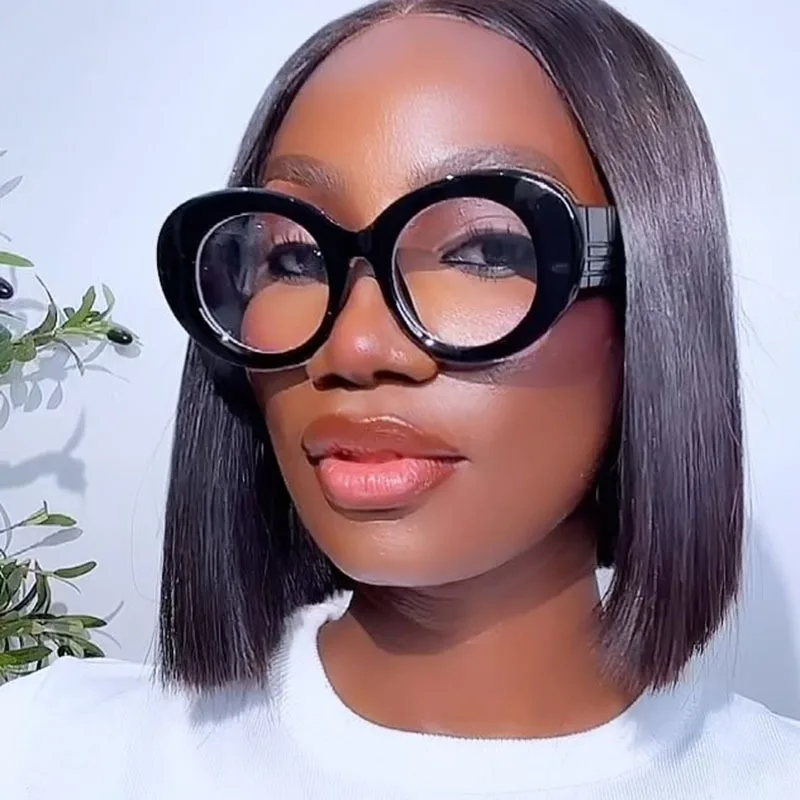 إطار كبير أسود مستدير أزياء السيدات النظارات الشمسية خمر تصميم شخصية الشارع حزب المرحلة الملحقات