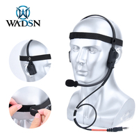 WADSN Tactical MH180 MH180-V Bone Conduction Headset Speaker Atlantic signal Earphone Airsoft Headphone 7.0 PLUG kenwood U94 PTT