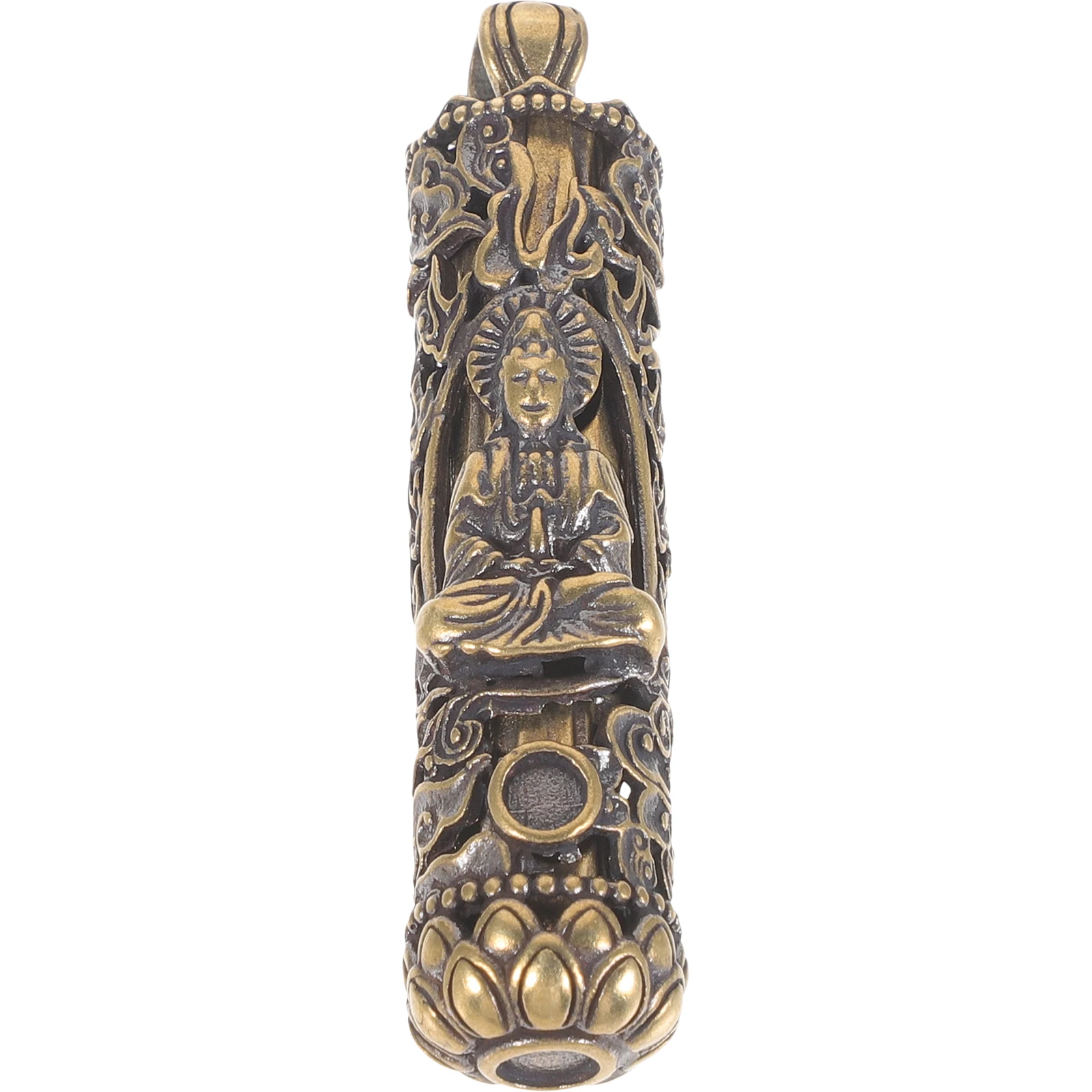 

Copper Bead Charms Vintage Keychain Pendant Retro Charm for Crafts DIY Buddha Amulet Copper Jewelry Accessories Lightweight