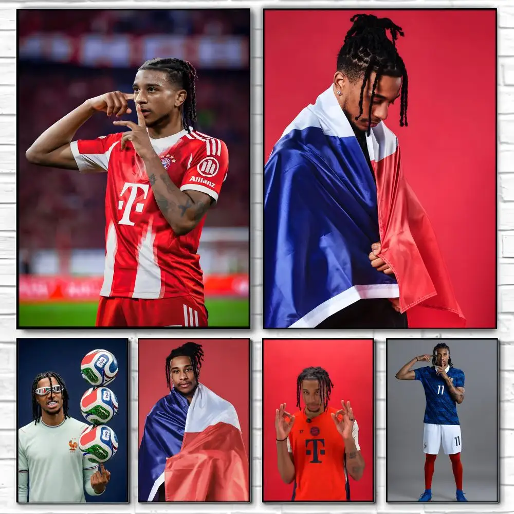 Football Star M-Michael Olise Poster  Self-adhesive Art Waterproof Paper Sticker Coffee House Bar Room Wall Decor